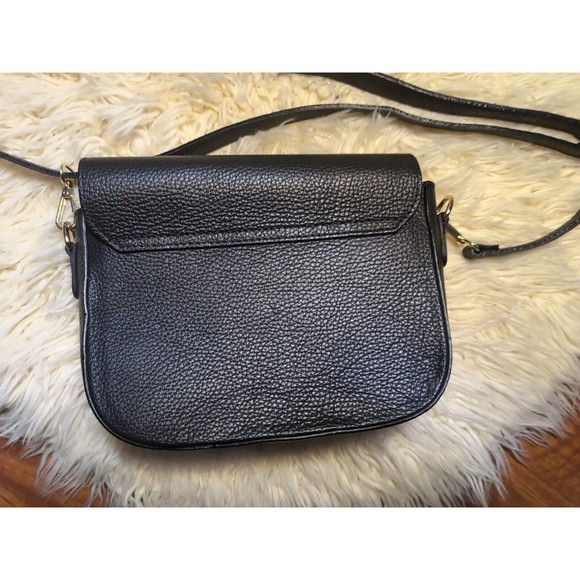 SHARLENE Made In Italy Genuine Italian Leather Black Detachable Adjustable Strap - Picture 7 of 9